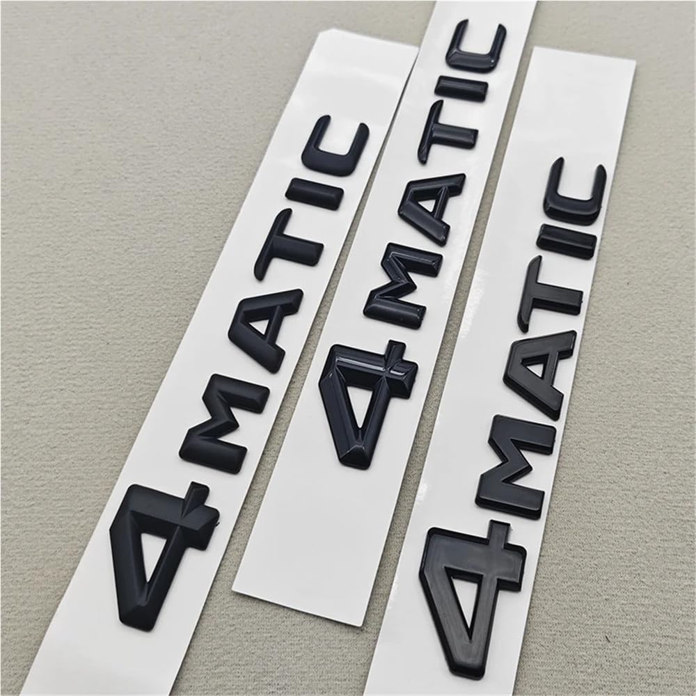 3D ABS 4MATIC Trunk Emblem Badge for Mercedes-Benz C E G S Class GLC GLS