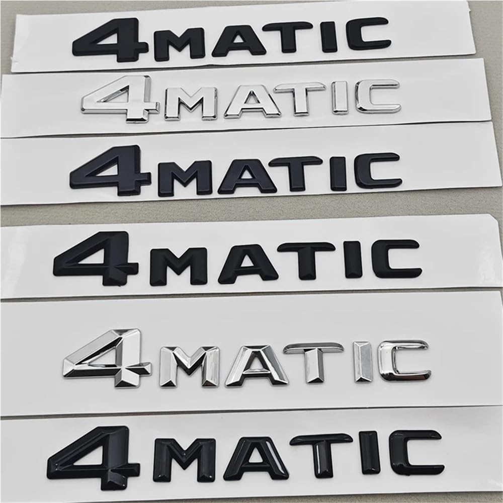 3D ABS 4MATIC Trunk Emblem Badge for Mercedes-Benz C E G S Class GLC GLS