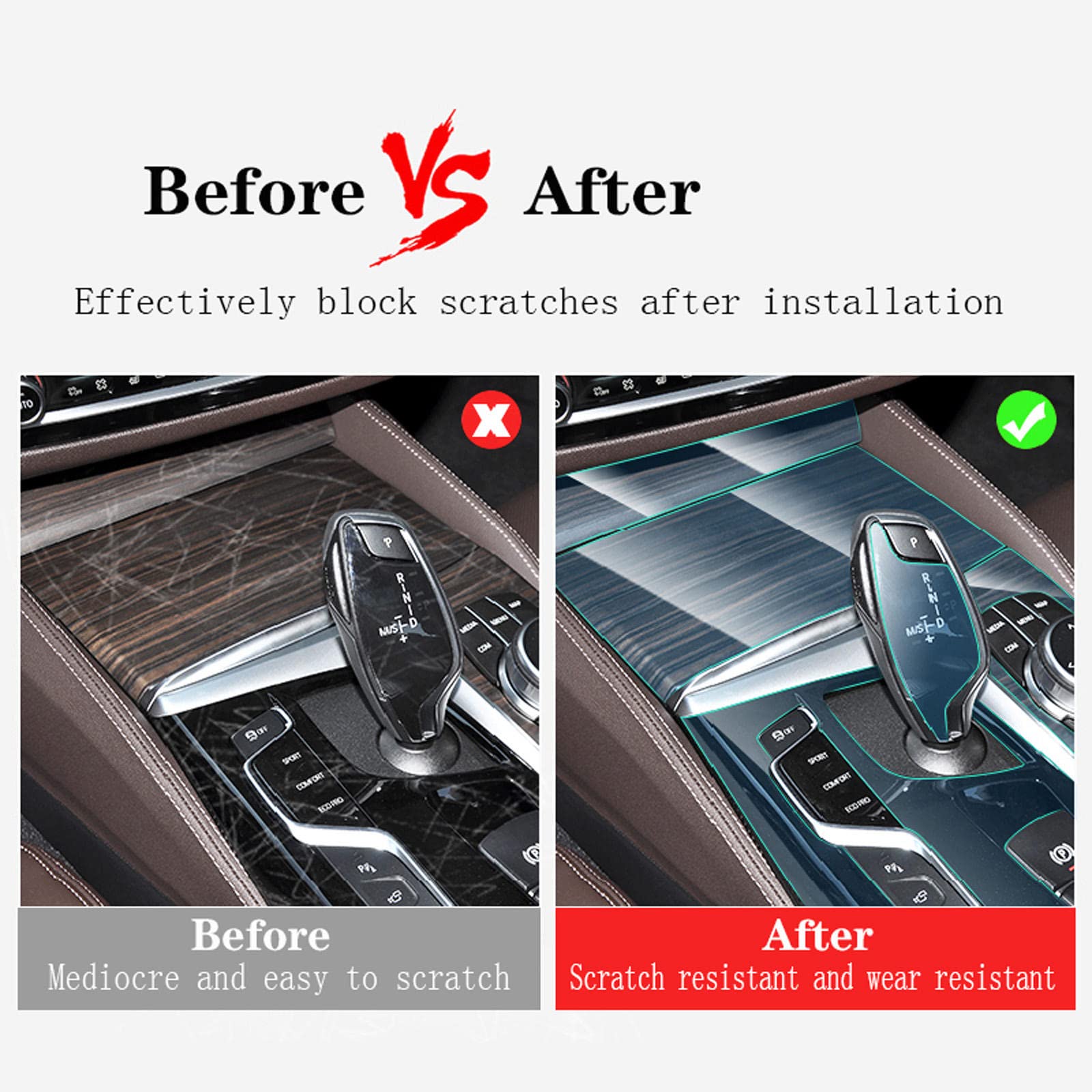 Car Interior Center Console Transparent TPU Protective Film Navigation Accessories,Fit for Mazda CX-30 2020-2023 - AutoGearHub