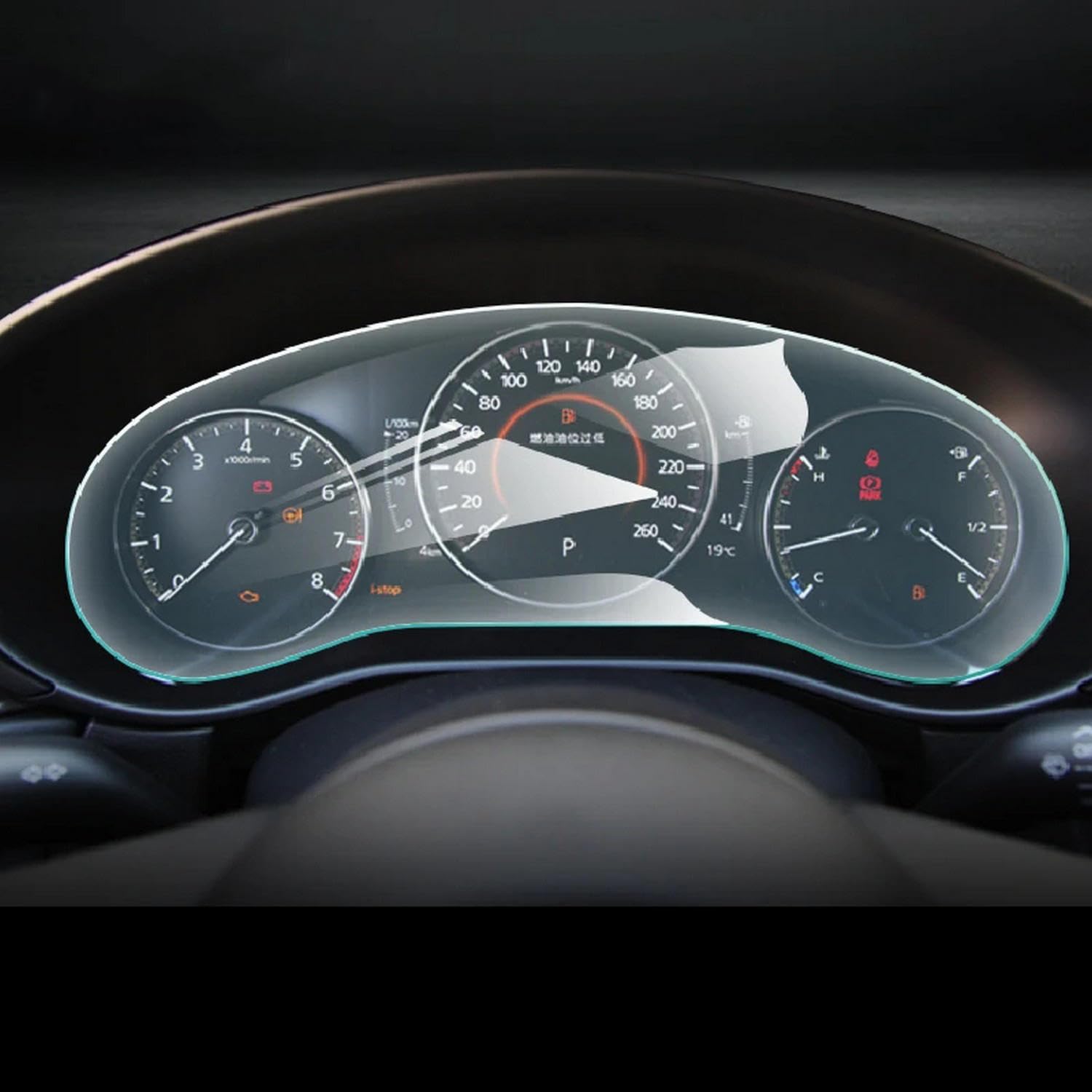Car Interior Console Transparent TPU Film Speedometer Anti Scratch refit，for Mazda 3 Axela CX-30 2019-2023 - AutoGearHub
