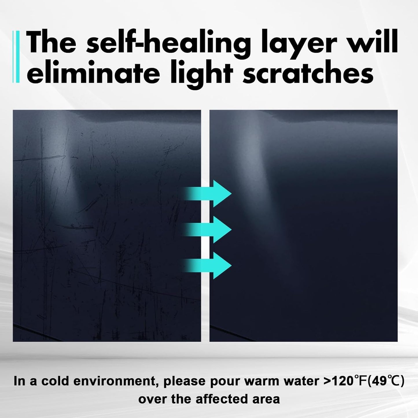 Clear TPU Headlight Protective Film for Mazda CX-5 2022-2026 — Pre-Cut Self-Healing PPF, Anti-Scratch Glossy Shield (8.5 mil) - Goecice