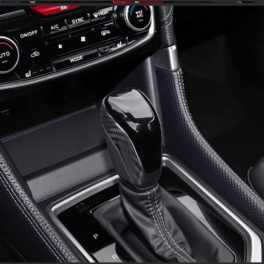 Genuine Carbon Fiber Gear Shift Knob Cover Trim for Subaru Forester & Crosstrek (2019-2023), WRX & Impreza (2018-2023) | Premium Interior Styling Upgrade - AutoGearHub