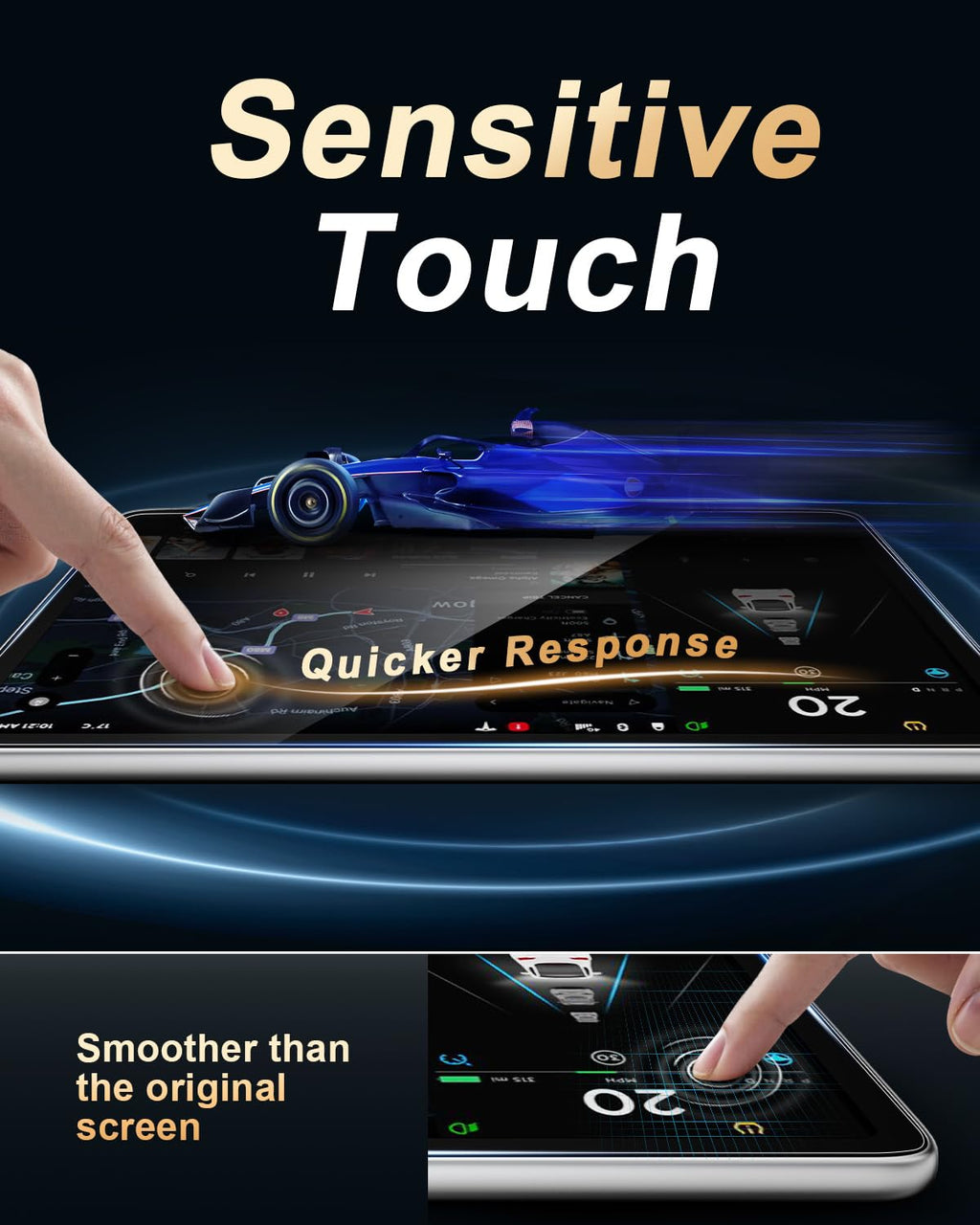10.1-Inch Tempered Glass Screen Protector for Audi A4 A5 2020-2025 & Q5 2021-2024 - AutoGearHub