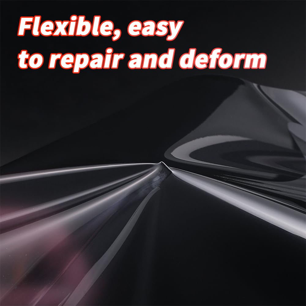 Smoky Matte Black TPU Headlight Protective Film for Mazda CX-5 2017-2021 — Self-Healing Tinted PPF, Pre-Cut Vinyl Wrap, Anti-Yellowing & Scratch Resistant - Goecice