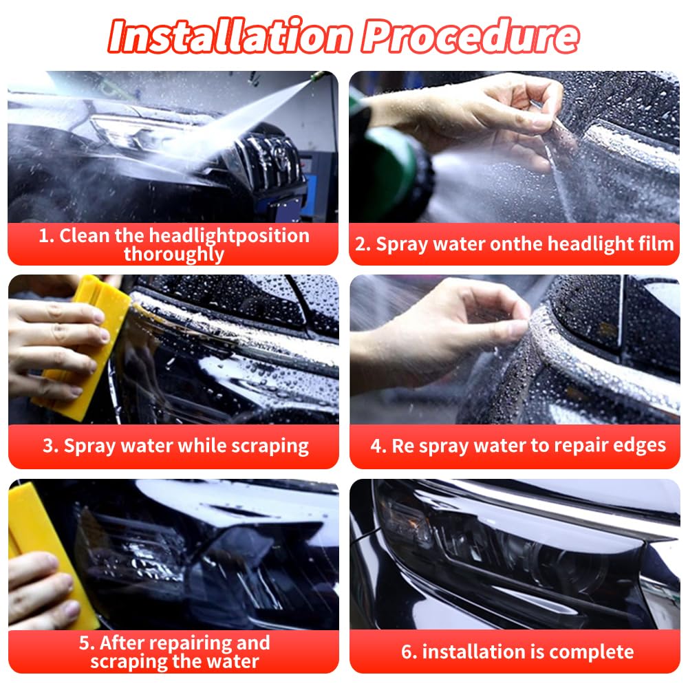 Smoky Matte Black TPU Headlight Protective Film for Mazda CX-5 2017-2021 — Self-Healing Tinted PPF, Pre-Cut Vinyl Wrap, Anti-Yellowing & Scratch Resistant - Goecice