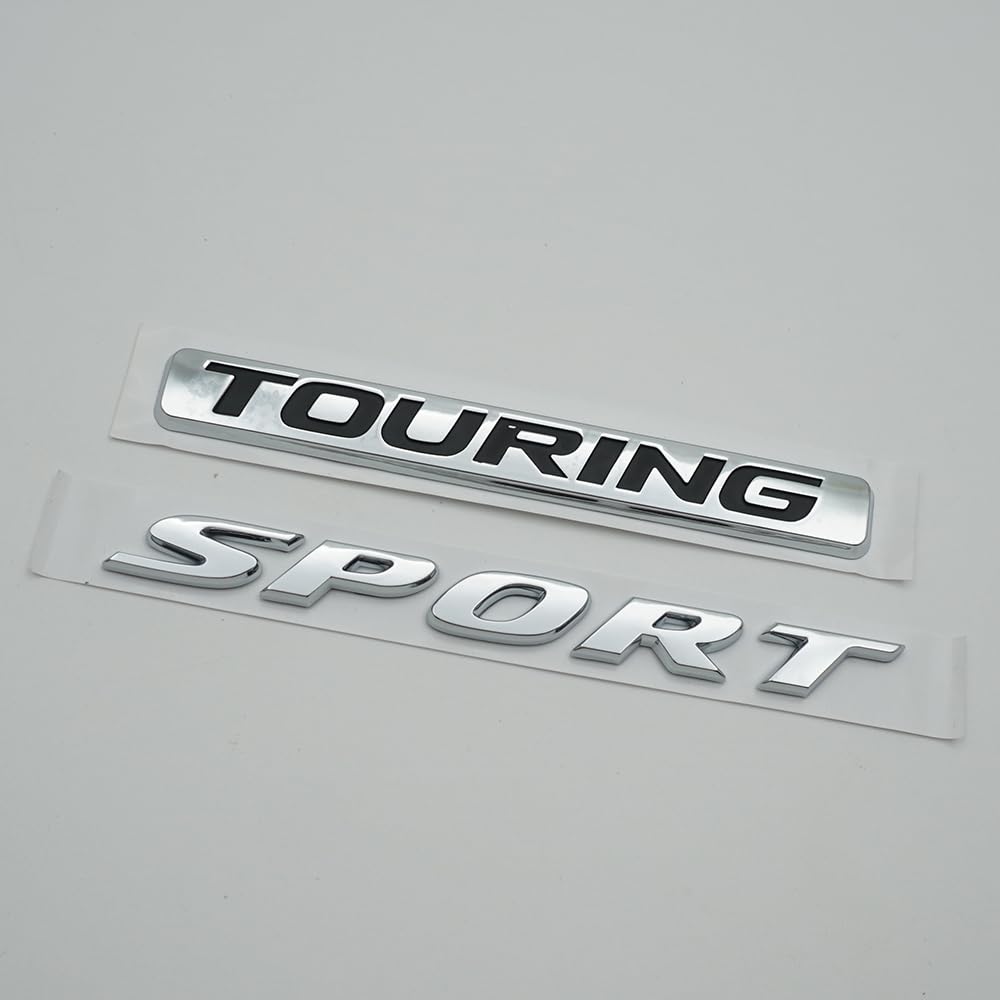 Sport Touring Rear Trunk Letter Logo Badge Emblem Nameplate (2 pieces) - Goecice Store