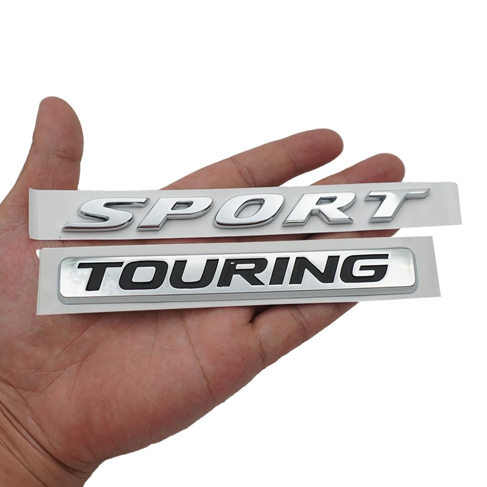 Sport Touring Rear Trunk Letter Logo Badge Emblem Nameplate (2 pieces) - Goecice Store