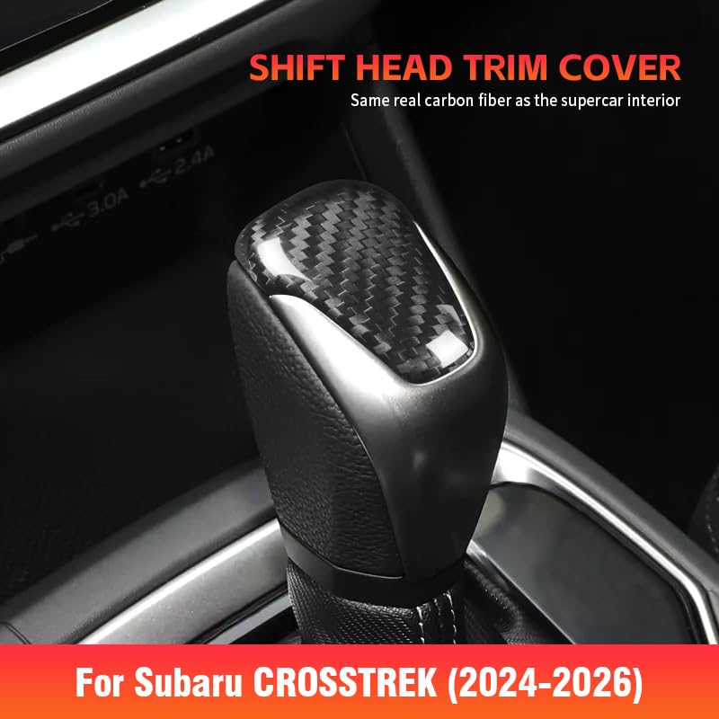 Subaru Interior Accessories | Carbon Fiber Gear Shifter Trim 2024 2025 2026 - AutoGearHub